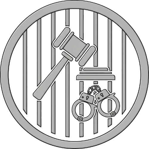 Ceza Hukuku İkonu - Parmaklıklar Arkasında Tokmak